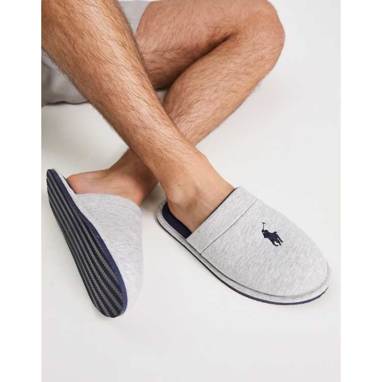 blande Monetære fyrretræ Polo Ralph Lauren klarence mule slippers in gray | ASOS