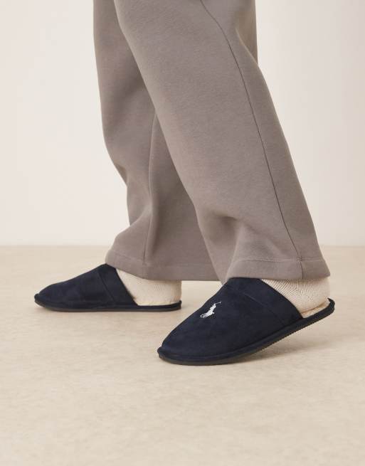 Polo Ralph Lauren - Klarence - Pantoffels met icoonlogo in marineblauw