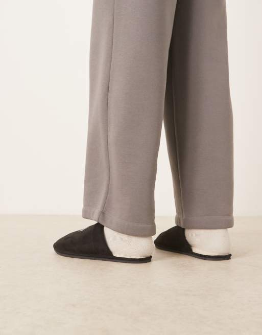 Polo Ralph Lauren - Klarence - Pantofole nere con logo, 2 di 4