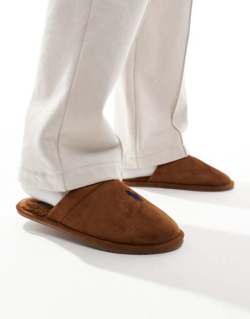 Asos ralph lauren slippers hot sale