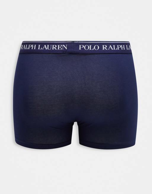 Polo Ralph Lauren klassische 5er-Pack Trunks mit Logo-Bund in Blau-Multi, 2 von 4