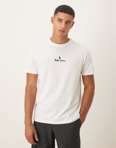Polo Ralph Lauren – Klassisches Oversize-T-Shirt in Weiß mit mittigem Markenlogo-Schriftzug - view 1