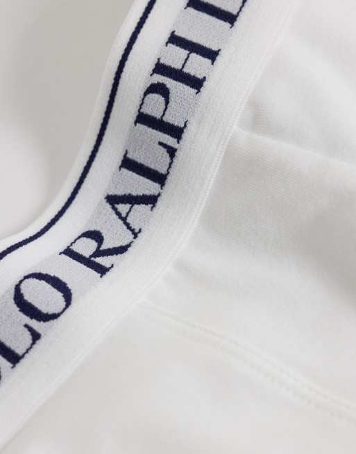 Polo Ralph Lauren klassiska 3-pack trunks i vitt, 2 av 3
