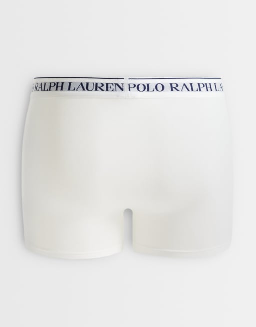 Polo Ralph Lauren klassiska 3-pack trunks i vitt, 3 av 3