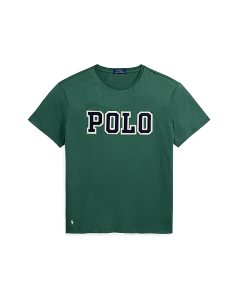 Polo Ralph Lauren applique logo t-shirt classic oversized fit in dark green