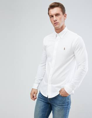 ralph lauren slim fit knit oxford shirt