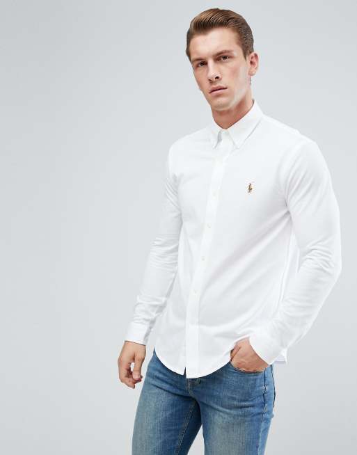 Polo knit store oxford shirt