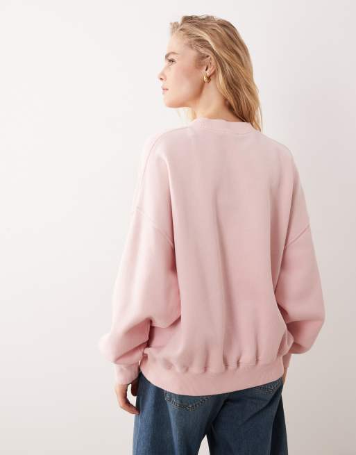 Polo Ralph Lauren knitted half zip up sweatshirt in pink, 3 of 4