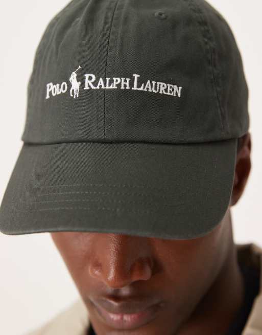 Polo Ralph Lauren - Koksgrå baseball-kasket med tekstikon i twill, 2 af 3