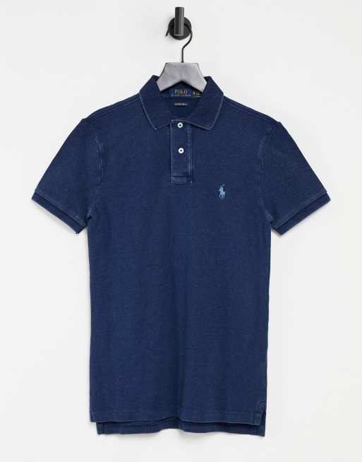 Polo Ralph Lauren – Koszulka polo z piki w kolorze ciemnego indygo z logo