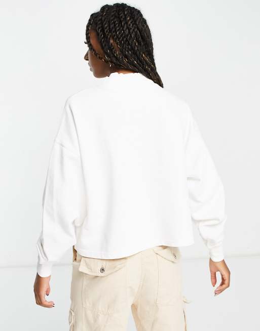 Polo Ralph Lauren – Krämvit sweatshirt med ståkrage och logga , 2 av 4