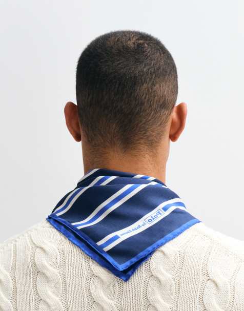 Polo Ralph Lauren krawat w paski w granatowe paski - view 1