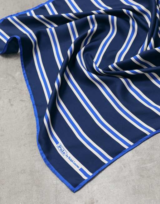 Polo Ralph Lauren krawat w paski w granatowe paski, 2 z 3