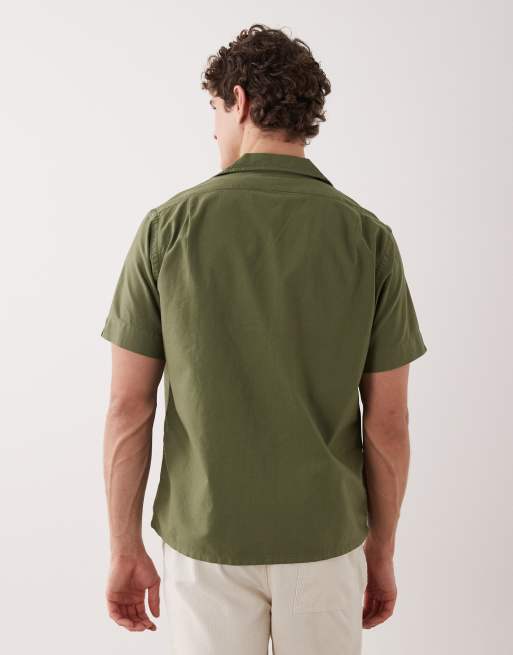 Polo Ralph Lauren – Kurzärmliges Hemd aus Baumwolle in Khaki, 3 von 5