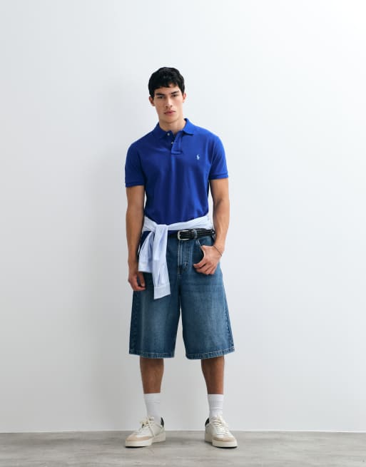 Polo Ralph Lauren – Kurzärmliges in Blau im Custom-Slim-Fit, 3 von 5