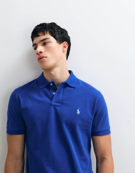 Polo Ralph Lauren – Kurzärmliges in Blau im Custom-Slim-Fit, 4 von 5