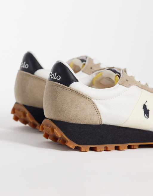 Polo Ralph Lauren lace up sneakers in tan, 2 of 5