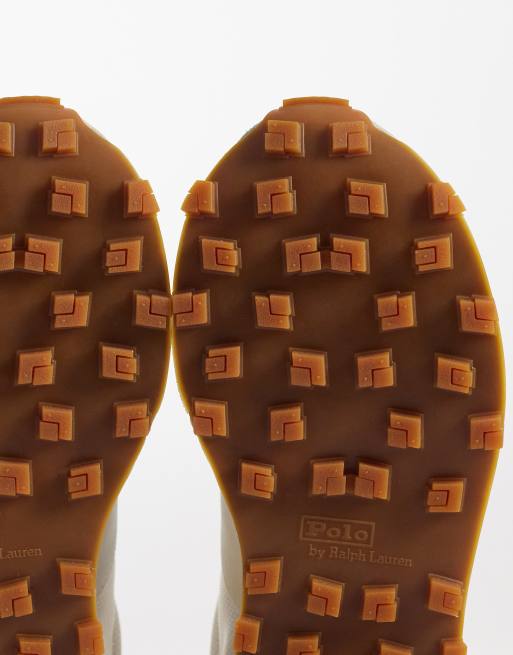 Polo Ralph Lauren lace up sneakers in tan, 5 of 5