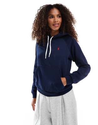 Polo Ralph Lauren - Langärmliger Kapuzenpullover in Marineblau-Schwarz