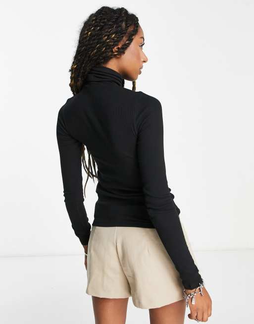 Polo Ralph Lauren – Langärmliger Rollkragenpullover aus Jersey in Schwarz, 2 von 4