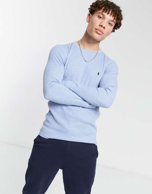 Polo Ralph Lauren – Set mit Waffelstruktur in Blau mit Logo, 2 von 3