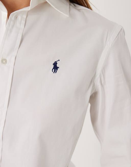Polo Ralph Lauren – Langärmliges Hemd in Weiß mit Knopfleiste, 2 von 4