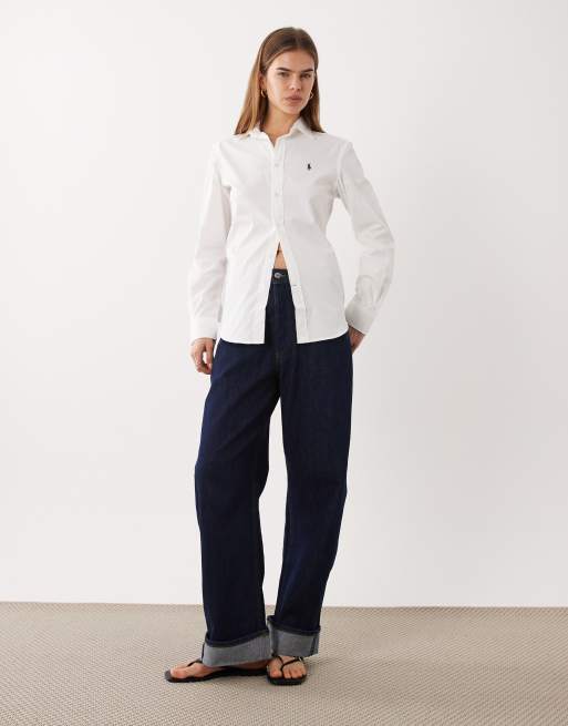 Polo Ralph Lauren – Langärmliges Hemd in Weiß mit Knopfleiste, 3 von 4
