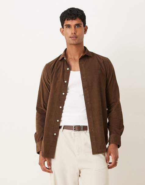 Polo Ralph Lauren - Langærmet brun slim skjorte - view 1