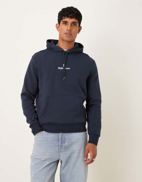 Polo Ralph Lauren - Langærmet hættetrøje i marineblå - view 1
