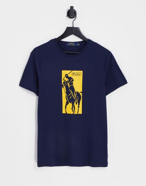 Polo Ralph Lauren large box player back print T-shirt in navy - view 1