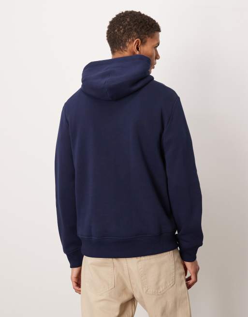 Polo Ralph Lauren large collegiate script logo hoodie in navy, 3 of 5