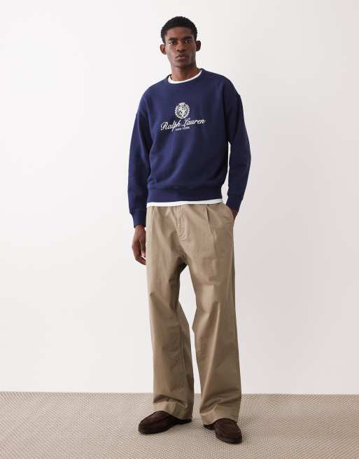 Polo Ralph Lauren large icon crest logo sweatshirt navy, 2 of 5