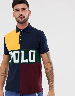 color block polo ralph lauren