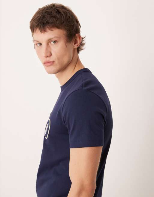 Polo Ralph Lauren large logo custom fit t-shirt in navy, 4 of 5