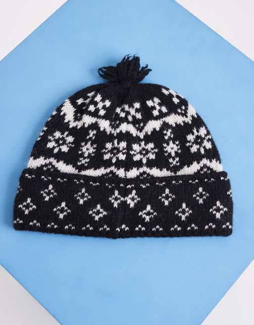 Polo Ralph Lauren large logo holiday beanie in black, 3 of 3