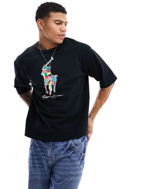 Polo Ralph Lauren large multi player logo print T-shirt oversized