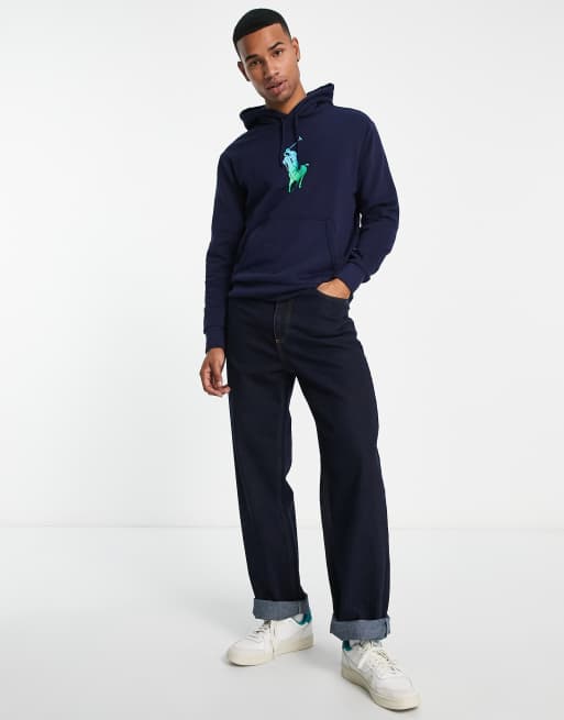 Polo Ralph Lauren Magic Fleece Hoodie Sweatshirt in Navy, Men's at Urban Outfitters