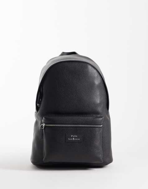 Polo Ralph Lauren large pebbled leather backpack - view 1