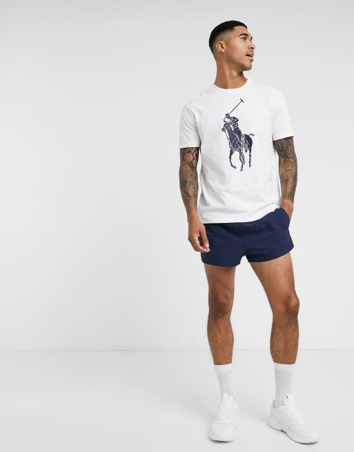 Polo Ralph Lauren: White & Navy Big Pony 'Summer Classic' Polo