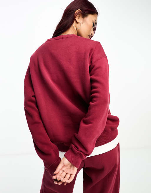 ralph lauren burgundy sweatshirt
