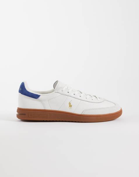 Polo Ralph Lauren - Lave sneakers i hvid/marineblå - view 1