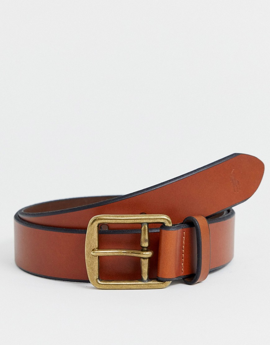 Polo Ralph Lauren leather belt in brown