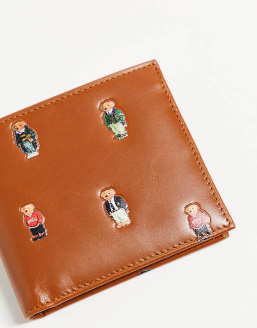 Polo Bear Leather Billfold Wallet