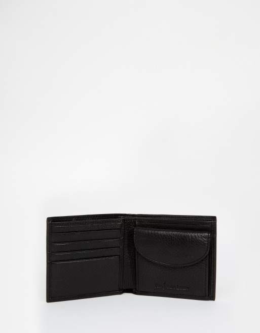 Polo ralph lauren leather on sale billfold wallet with coin pocket