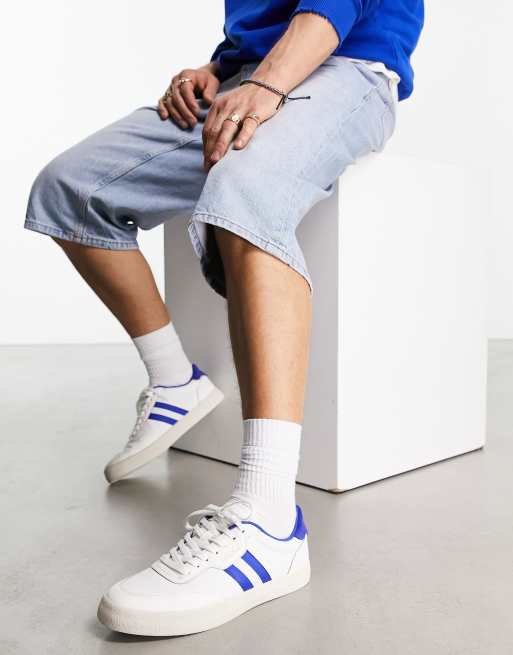 Blue and outlet white polo shoes