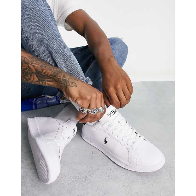Polo court shop 1 leather sneaker
