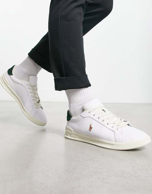Ralph lauren off white trainers best sale