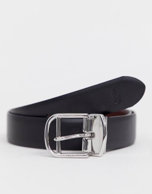 Polo Ralph Lauren leather reversible belt in black and tan