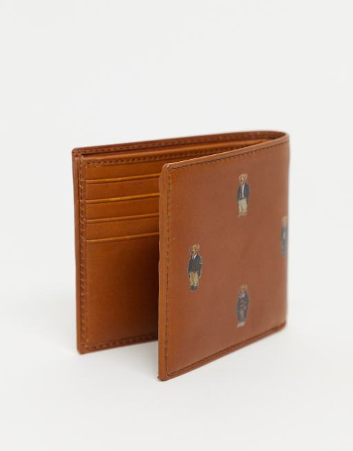 Polo Bear Leather Billfold Wallet