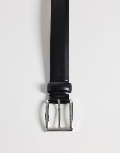 Polo Ralph Lauren – Ledergürtel in Schwarz mit mittelgroßem Logo, 2 von 3